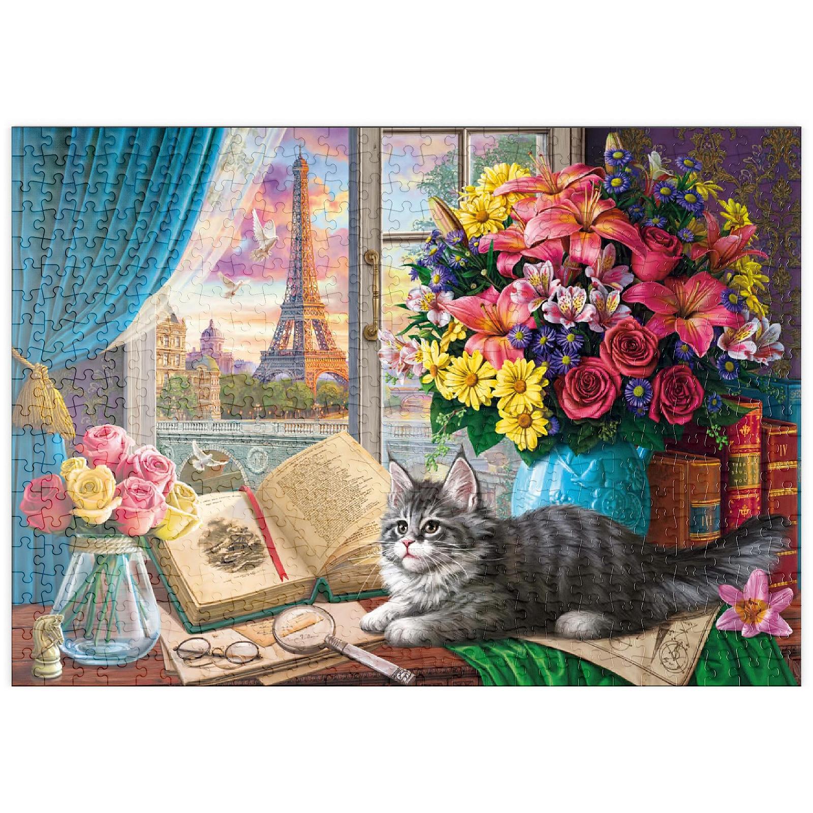 Пазл MyPuzzle Special Collection by Puzzle Galaxy Romantic View of the Eiffel Tower and Paris (Романтический вид на Эйфелеву башню и Париж) 500 деталей 48 x 34 см, фото №1