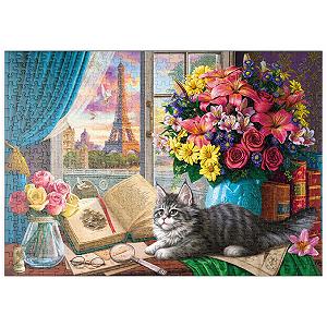Пазл MyPuzzle Special Collection by Puzzle Galaxy Romantic View of the Eiffel Tower and Paris (Романтический вид на Эйфелеву башню и Париж) 500 деталей 48 x 34 см - Фото 1