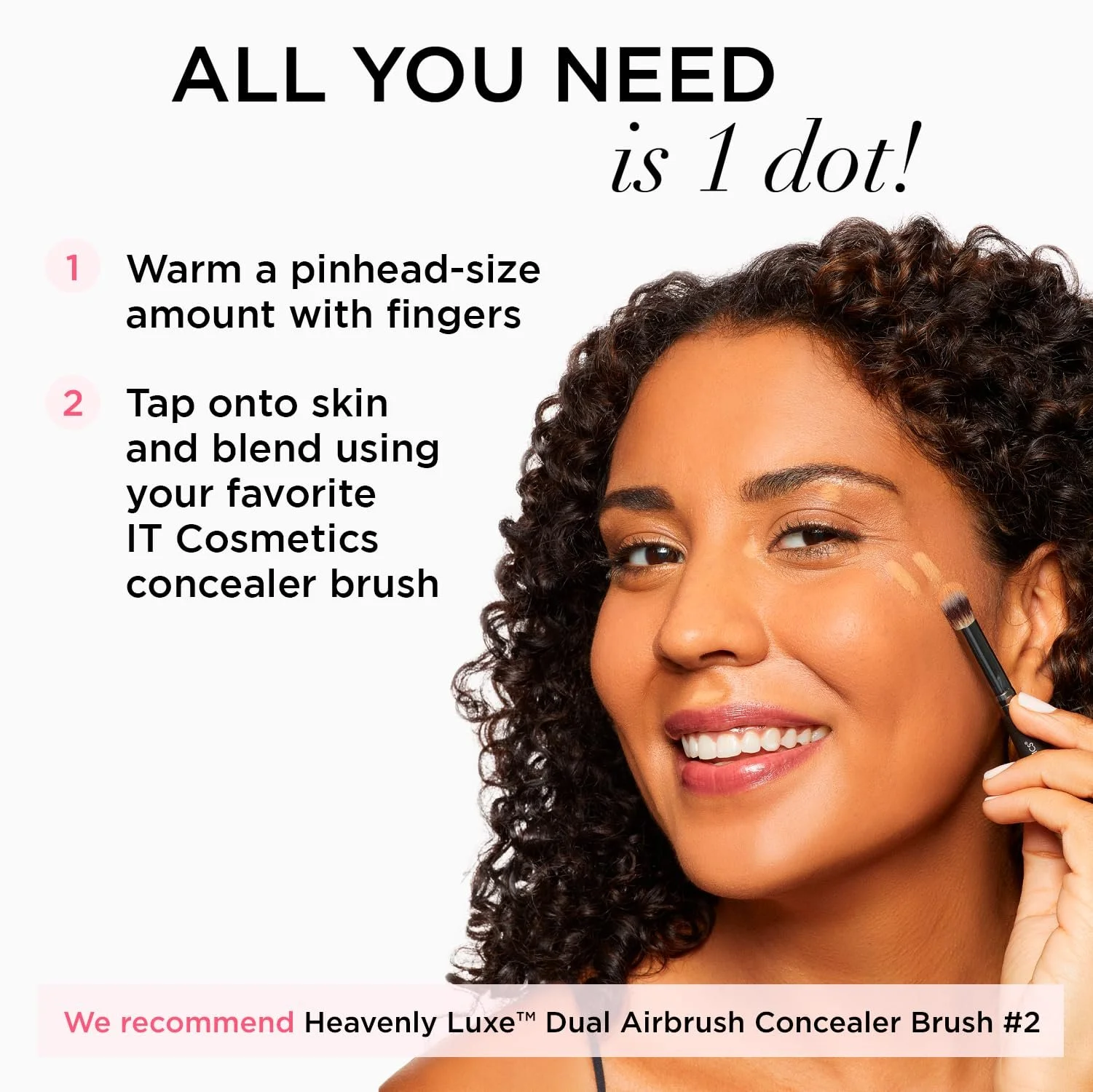 Консилер IT Cosmetics Bye Bye Under Eye High Coverage Waterproof з пептидами, колагеном і гіалуроновою кислотою Light 10.5, 12 мл, фото №7