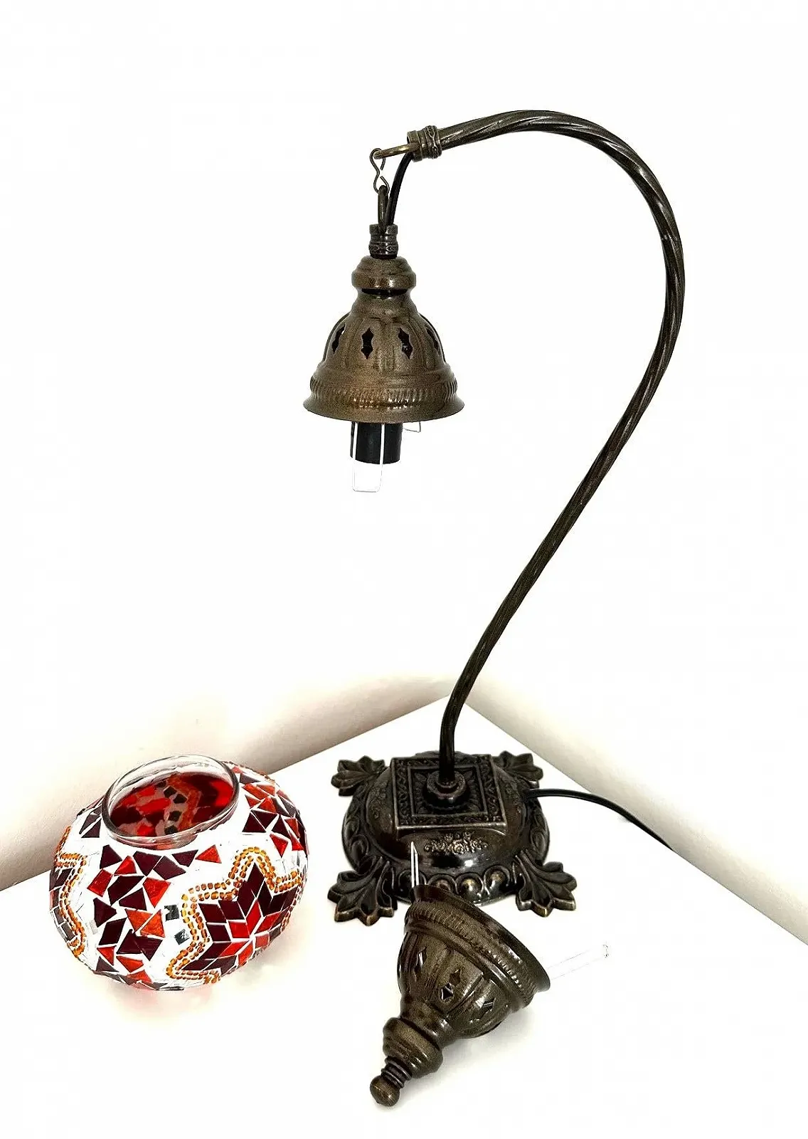 Настільна лампа Samarkand Lights Mosaic Table Lamp M Orange Star, фото №4