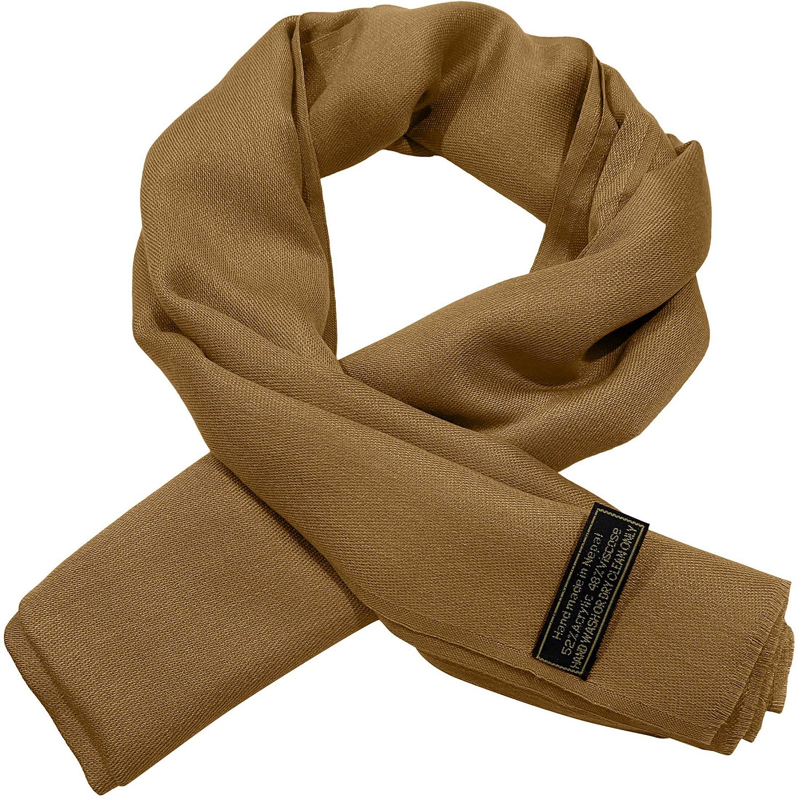 Пашмина CJ Apparel Однотонный Женский Непальский Шарф, фото №5