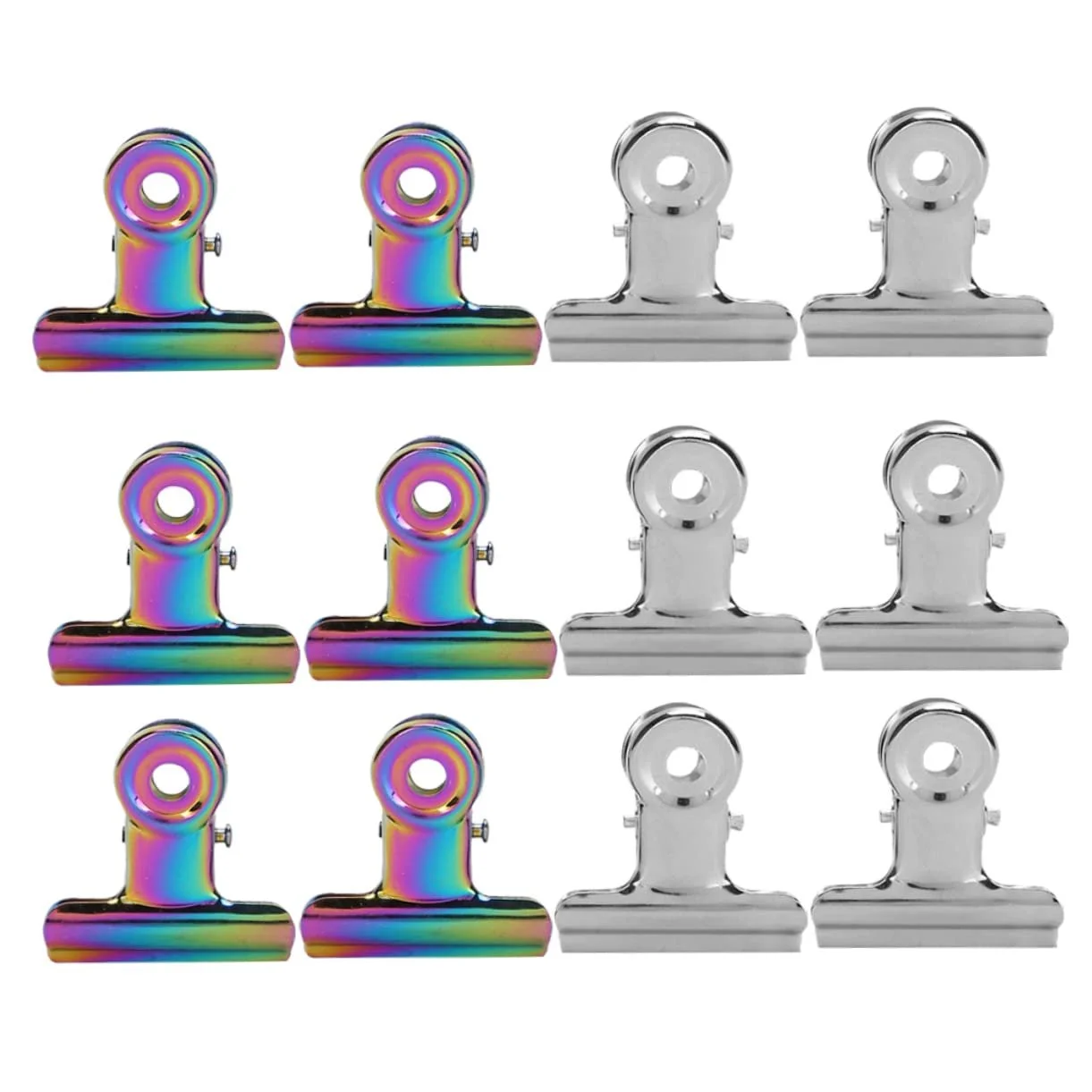 Клипсы для ногтей PACKOVE, 12 шт., для нейл-арта, металлические, фото №1