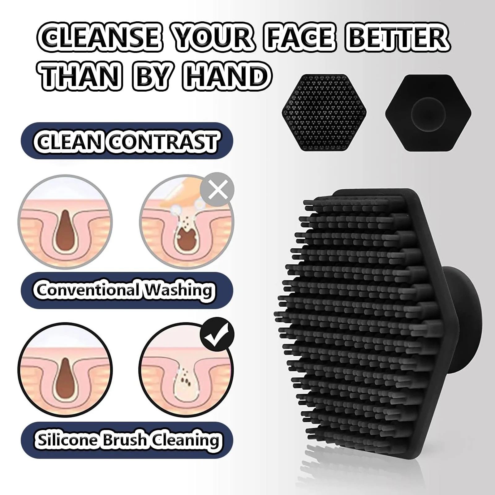 Дермаролер WhaleO Набір для росту бороди 0.5 мм, 1 мм, 1.5 мм, 2 мм з 540 титановими мікроголками, фото №3