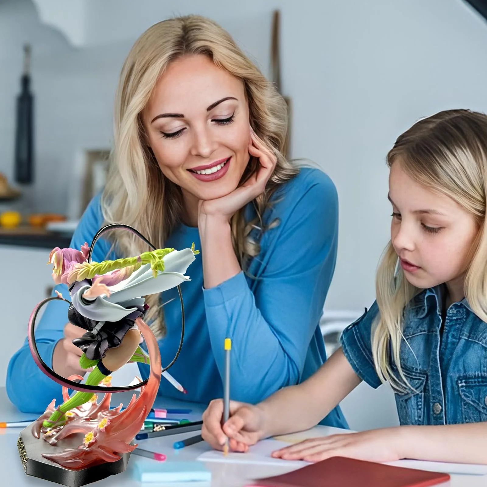 Екшн-фігурка WKxinxuan Demon Slayer Kanroji Mitsuri Edition 22 см PVC, фото №7