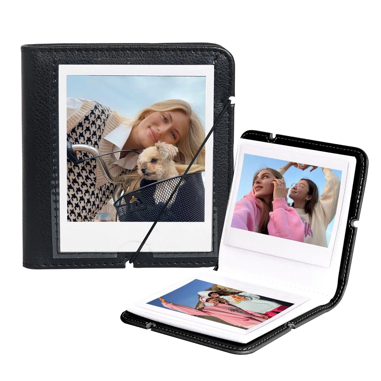 Фотоальбом WOGOZAN на 28 карманов для Polaroid I-Type/Now/OneStep/I-Type/Fuji Instax Wide/Wide 400/300/210/Instant Camera Films, PU фотоальбом с обложкой - Черный, фото №1 Фотоальбом WOGOZAN на 28 карманов для Polaroid I-Type/Now/OneStep/I-Type/Fuji Instax Wide/Wide 400/300/210/Instant Camera Films, PU фотоальбом с обложкой - Черный, фото №1