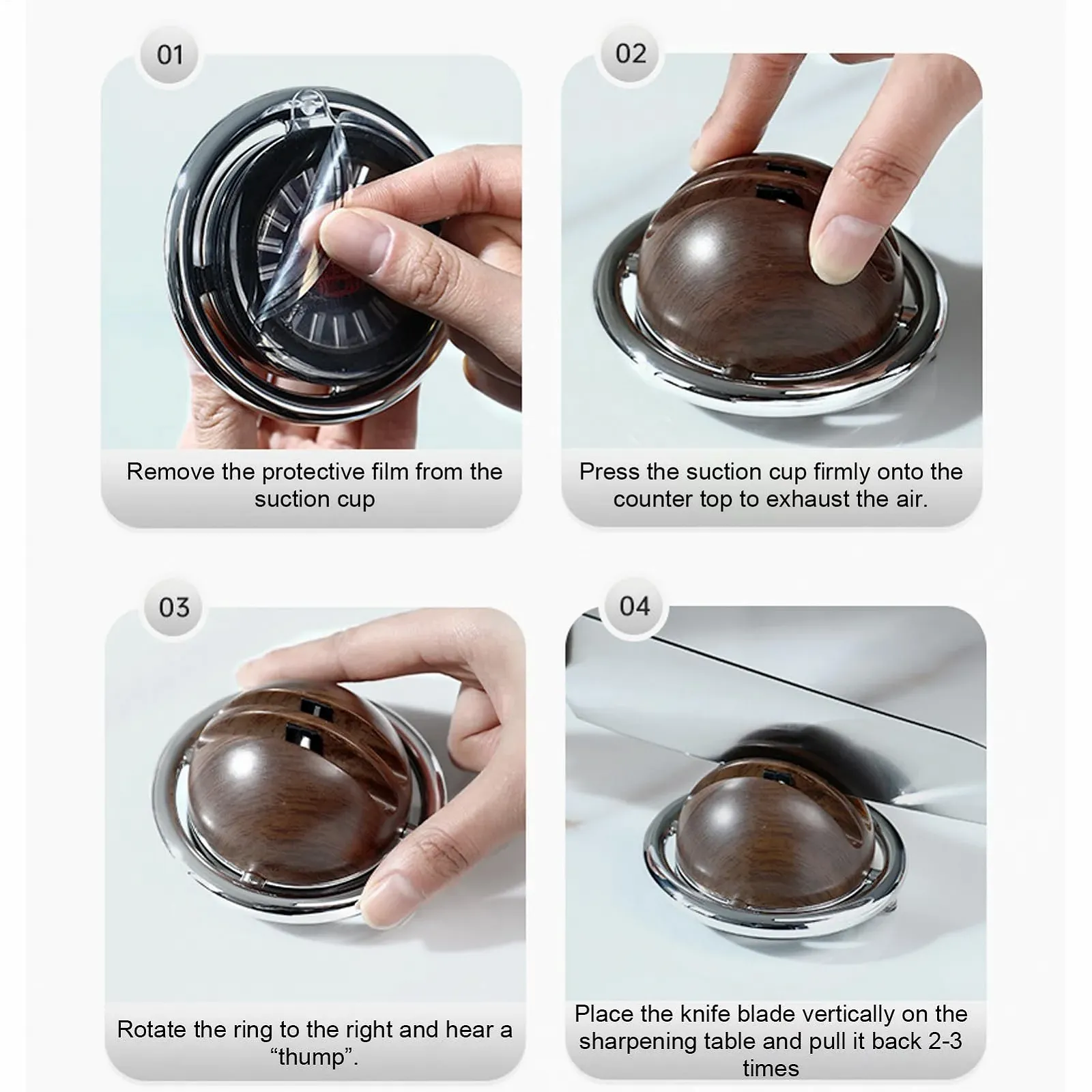 Точильний камінь для кухні Двосторонній Нековзний з присоскою, фото №8 Точильний камінь для кухні Двосторонній Нековзний з присоскою, фото №8