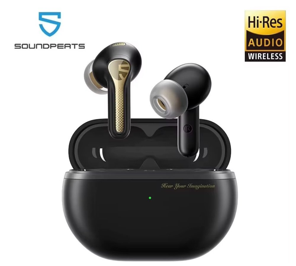 Безпровідні навушники SoundPEATS Capsule3 Pro+ xMEMS Speaker LDAC AI Adaptive ANC Black, фото №1