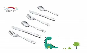 Набір дитячих столових приборів EXZACT, нержавіюча сталь synthetic.ua - Фото 1