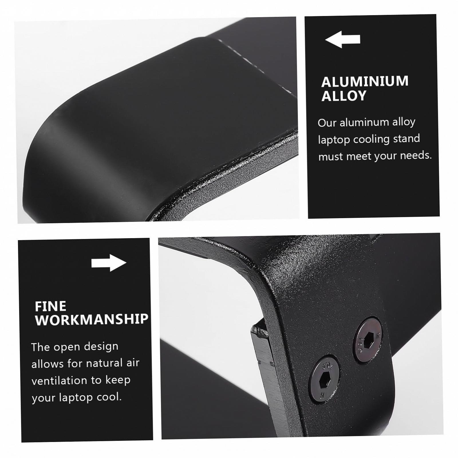 Підставка для ноутбука Портативна та ергономічна конструкція з алюмінієвого сплаву для охолодження та покращення постави для офісу, фото №7