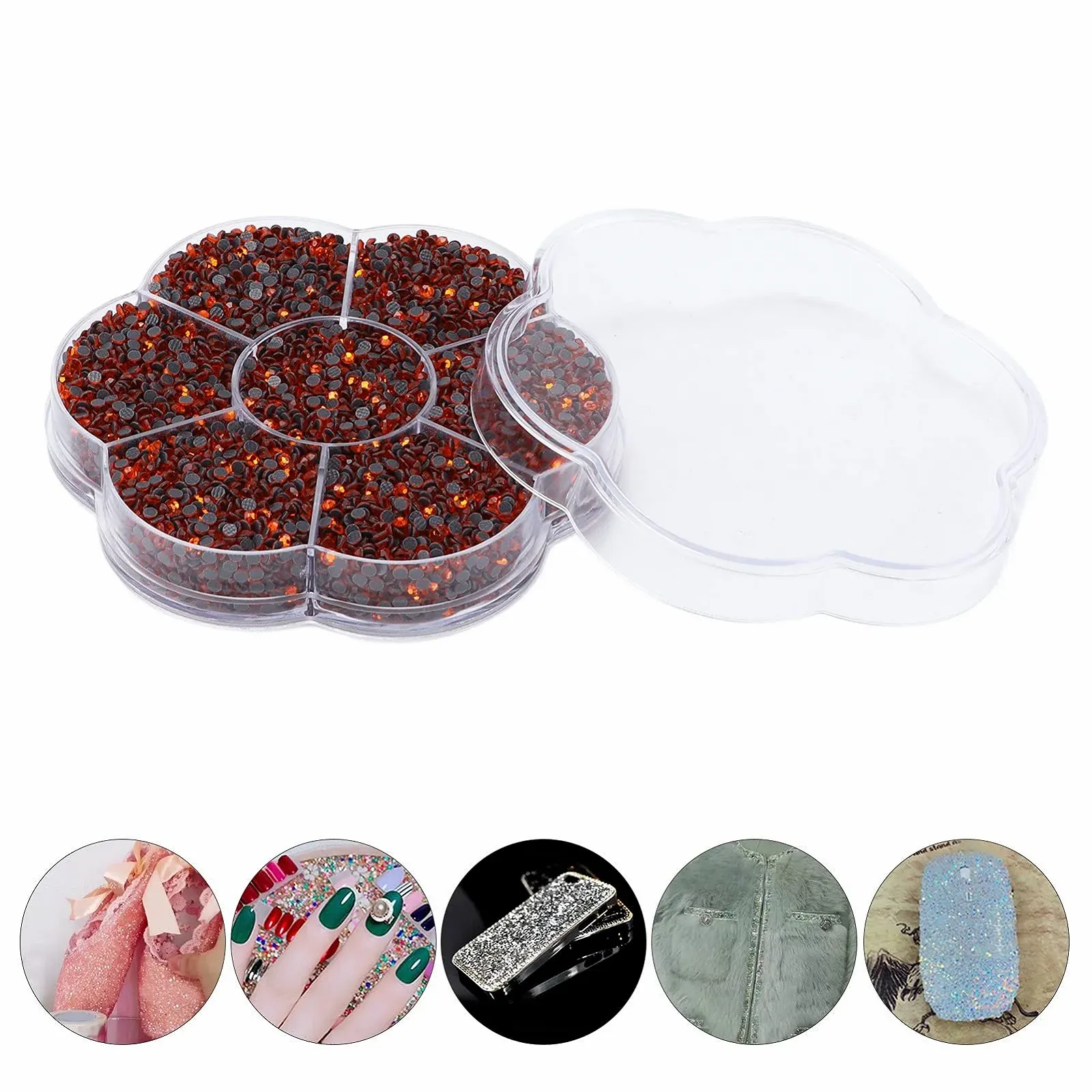 Стразы Круглые Без бренда Ириidescent Разноцветные, 14400 шт, фото №9