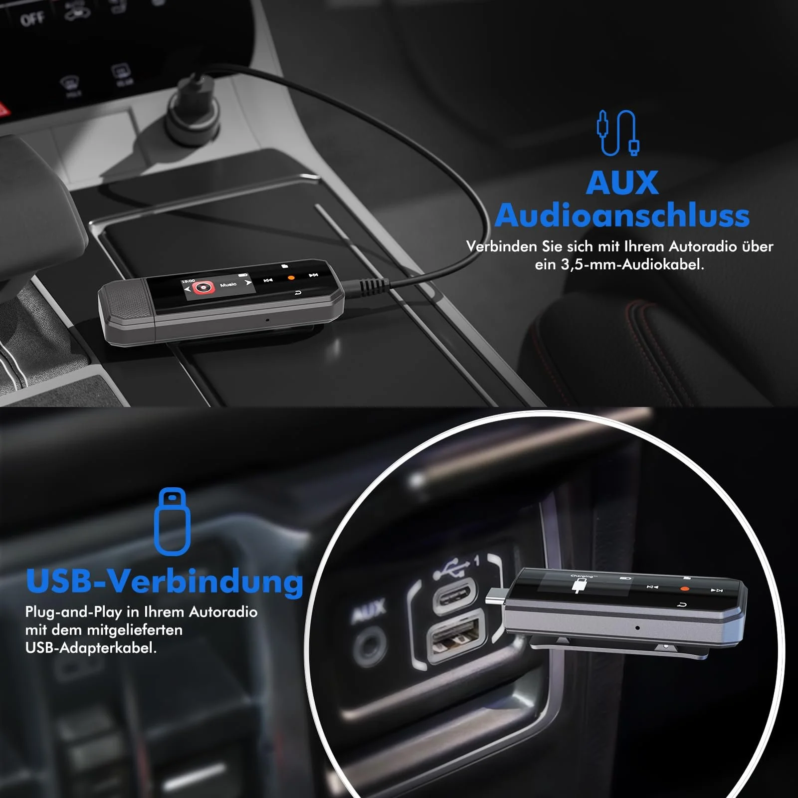 MP3 плеєр портативний 64GB Bluetooth 5.3, запис в один клік, кліпса, FM-радіо, підключення до мобільного телефону, незалежна кнопка гучності, фото №8