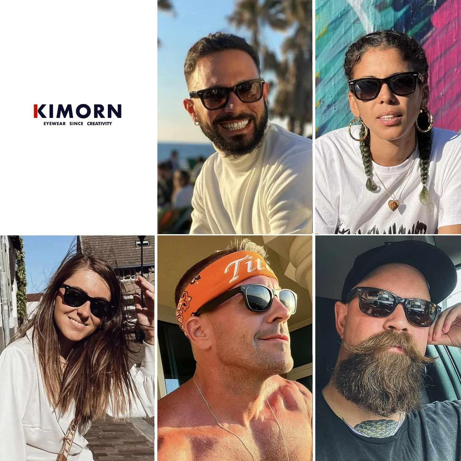 Поляризовані сонцезахисні окуляри Kimorn Класичні унісекс оправи у стилі ретро 80-х, фото №2