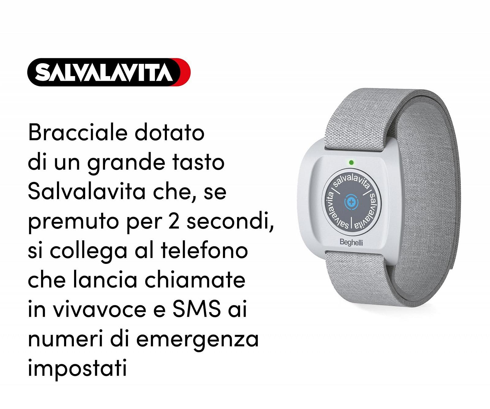 Смартфон Beghelli Kit Life Saver SLV55 + Armband Band Plus 4G SOS GPS 5.5 дюймів Чорний, фото №6