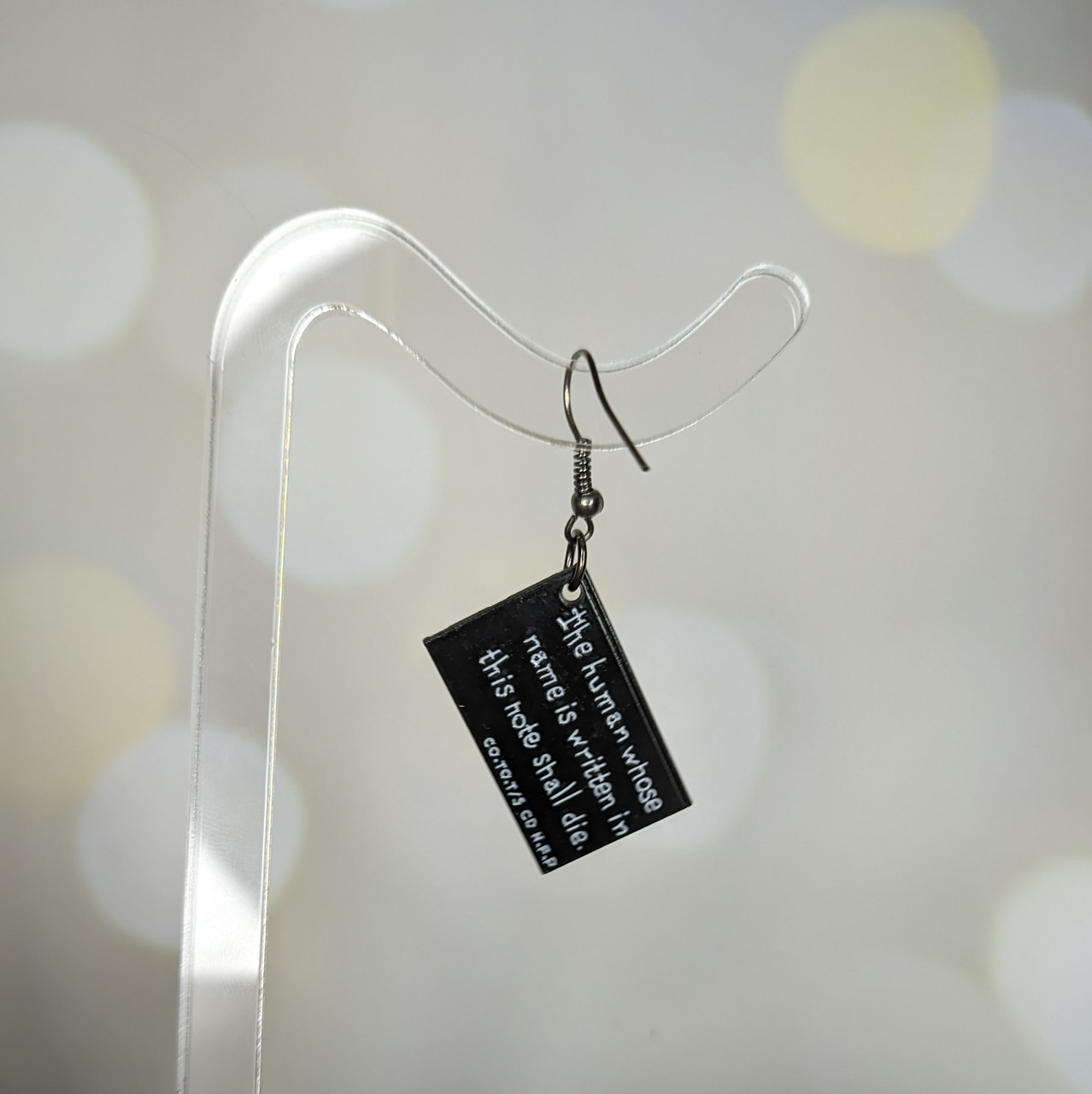 Сережки Тетрадь смерти Death Note, фото №4 Сережки Тетрадь смерти Death Note, фото №4