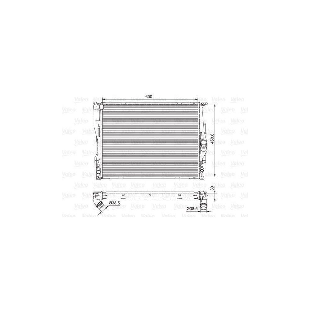 Радиатор охлаждения двигателя VALEO 701542 для BMW, BMW (BRILLIANCE), фото №1 Радиатор охлаждения двигателя VALEO 701542 для BMW, BMW (BRILLIANCE), фото №1