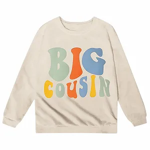 Повсякденний Модний Світшот для Дівчинки з Літерним Принтом synthetic.ua - Фото 1