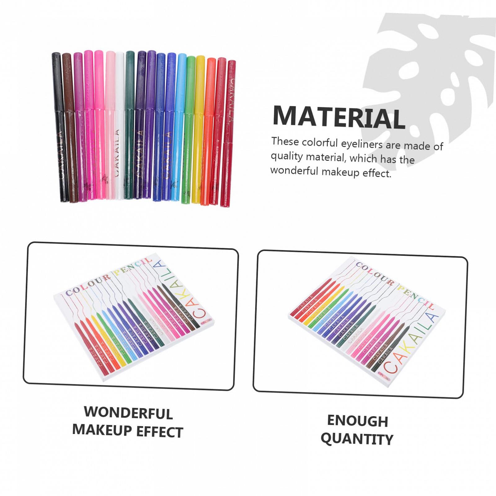 Набір Healvian 18 шт. Кольорові олівці для очей, фото №5 Набір Healvian 18 шт. Кольорові олівці для очей, фото №5