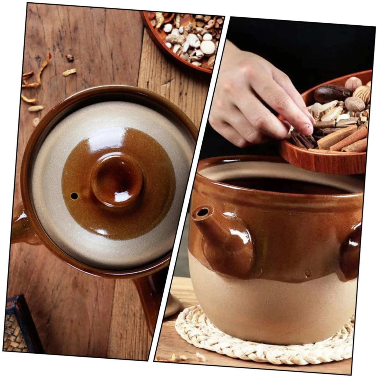 Кастрюля для традиционной китайской медицины Cabilock термостойкая для газовых и керамических плит, фото №6