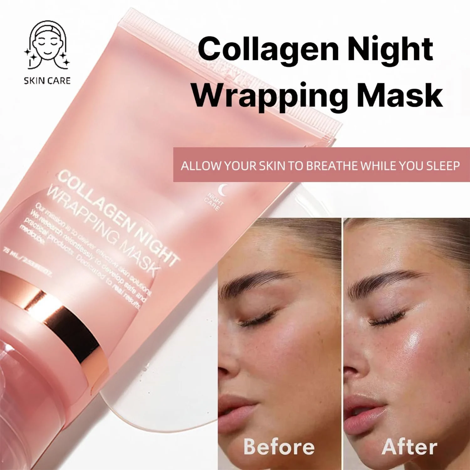 Маска для обличчя OUDIOHAI Нічна колагенова, колагенова маска-плівка, фото №3 Маска для обличчя OUDIOHAI Нічна колагенова, колагенова маска-плівка, фото №3