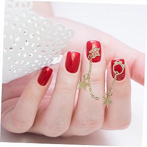 Украшения для ногтей Цепочки для ногтей со звездами, 3 шт synthetic.ua - Фото 1