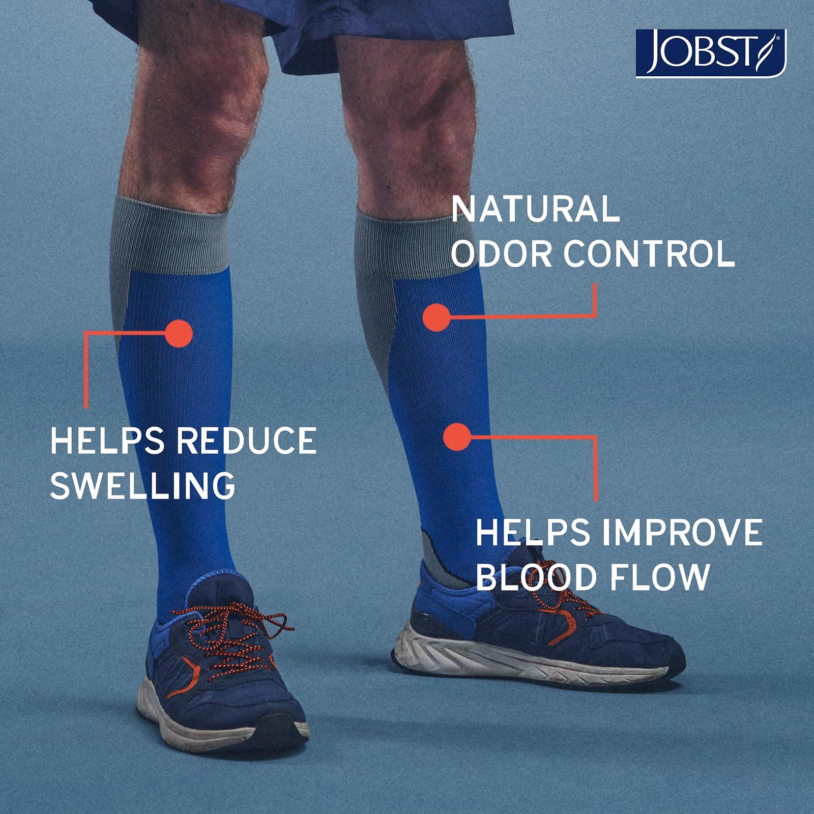 Спортивные носки JOBST Sports Running - Спортивная компрессия для мужчин и женщин - Помогает улучшить кровообращение - Мягкие, легкие и дышащие, Розовый, XL, фото №4