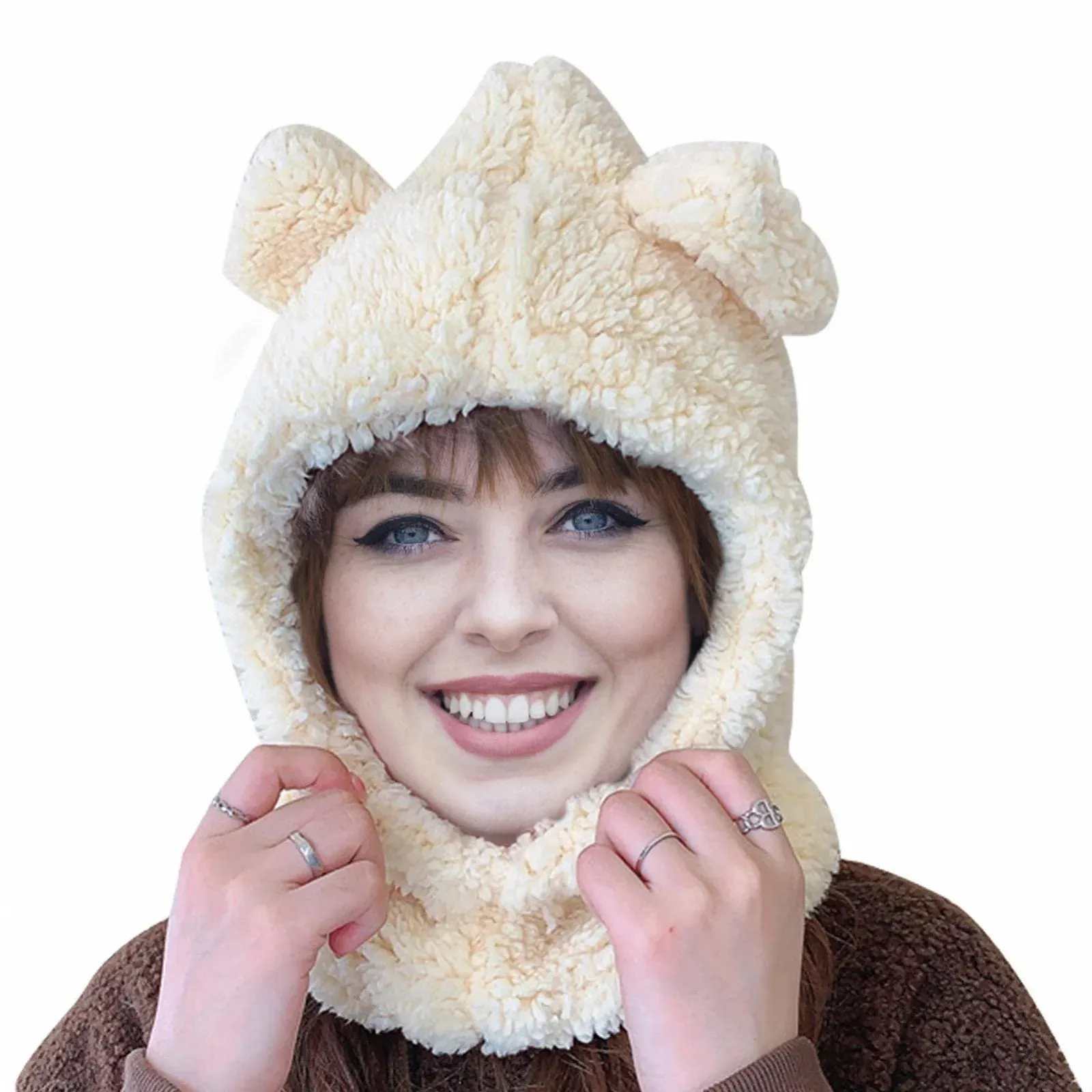 Зимняя шапка-ушанка Aferzov Зверушка Медведь, фото №1