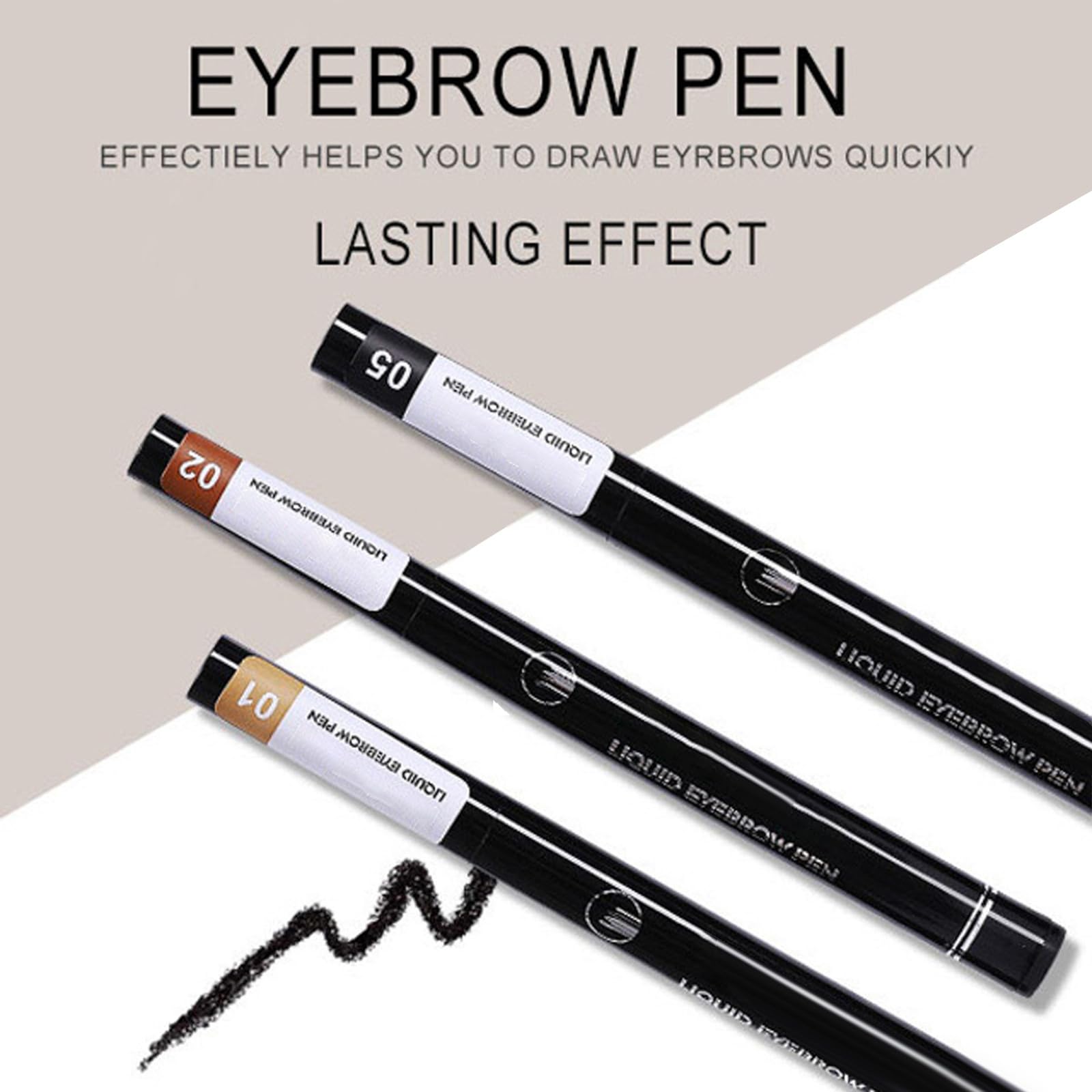 Олівець для брів 3D Wasserdichter 4-відтінковий Microblading Натуральний макіяж, фото №4