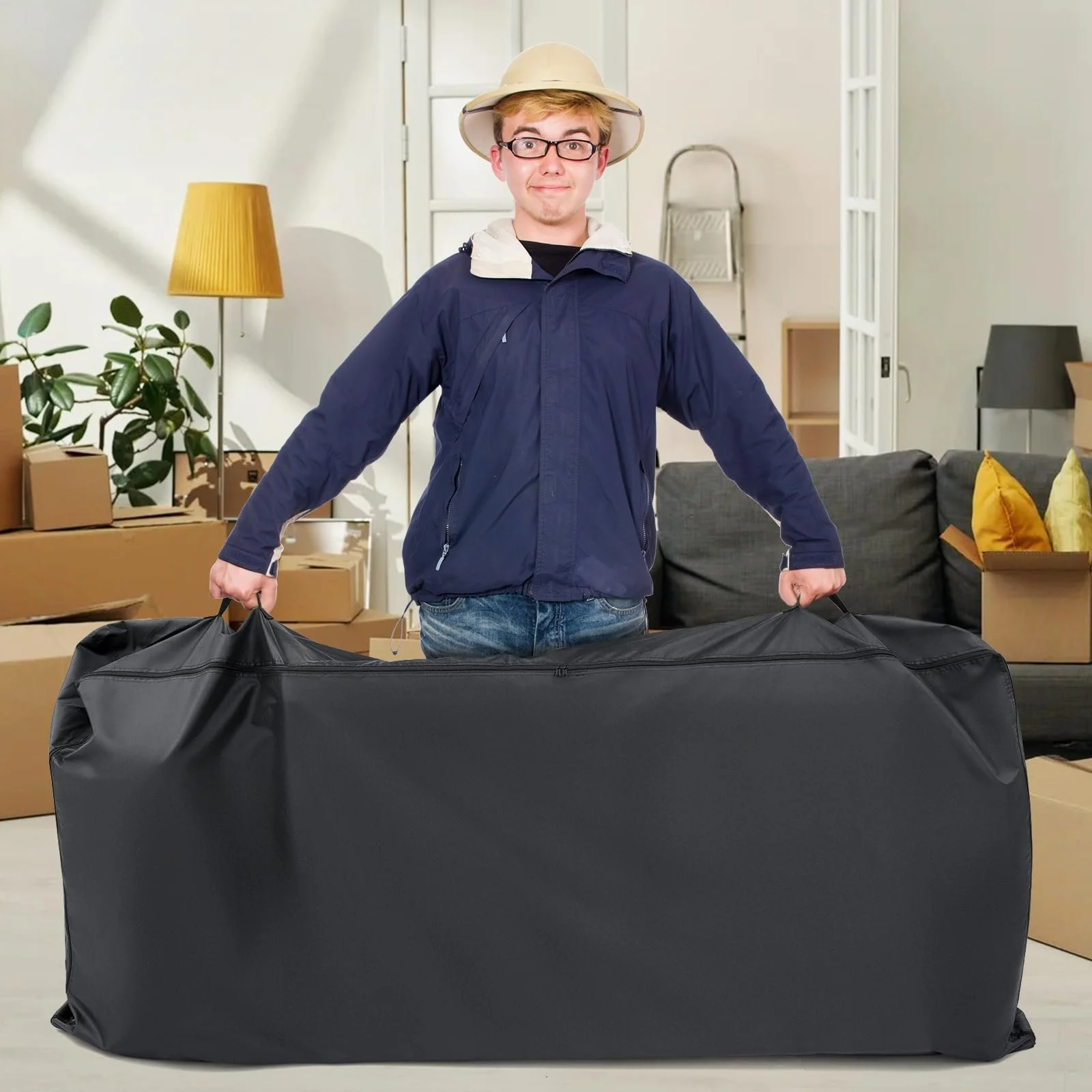 Чохол для матраца GARPROVM 90 x 200 x 26 см Oxford 420D, фото №6 Чохол для матраца GARPROVM 90 x 200 x 26 см Oxford 420D, фото №6