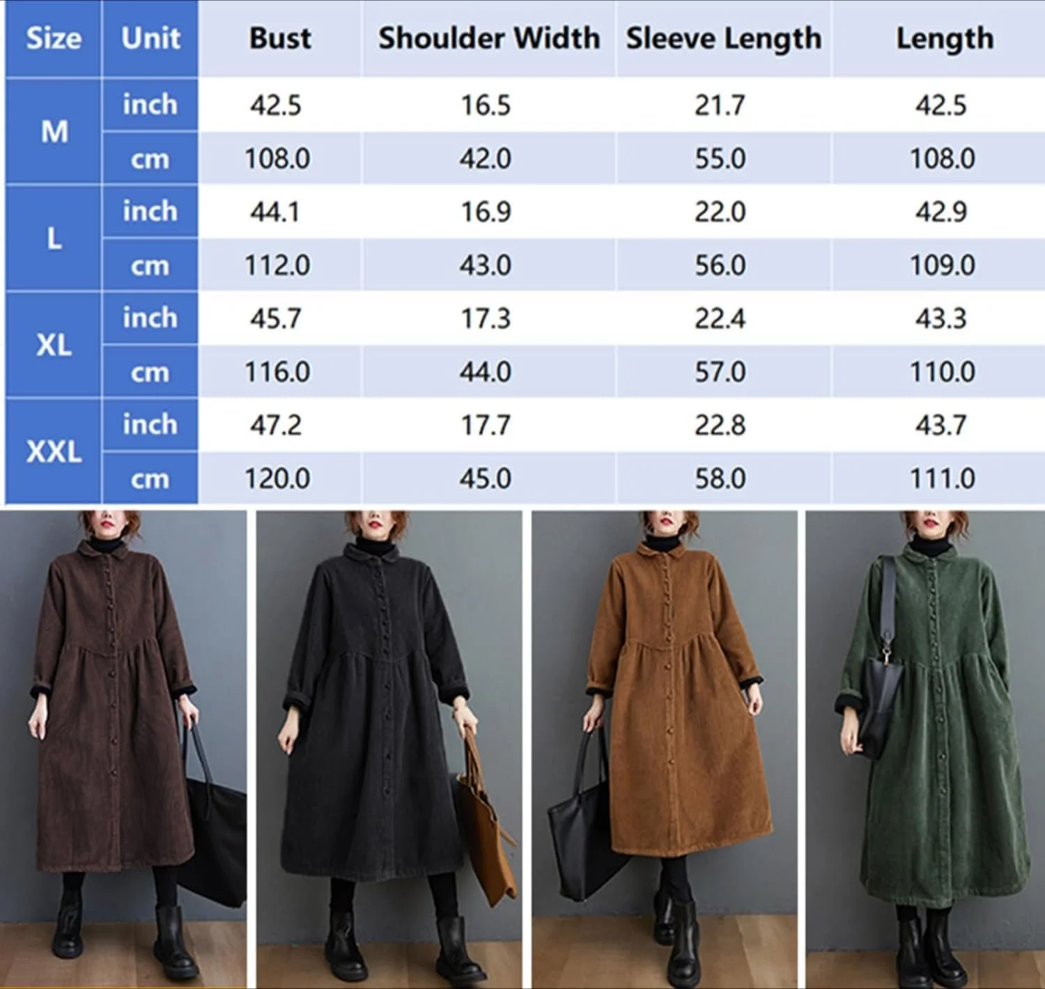 Женское пальто Suncadmious из длинного вельвета, весеннее, с пуговицами и боковыми карманами, тренч, утепленное, фото №5 Женское пальто Suncadmious из длинного вельвета, весеннее, с пуговицами и боковыми карманами, тренч, утепленное, фото №5