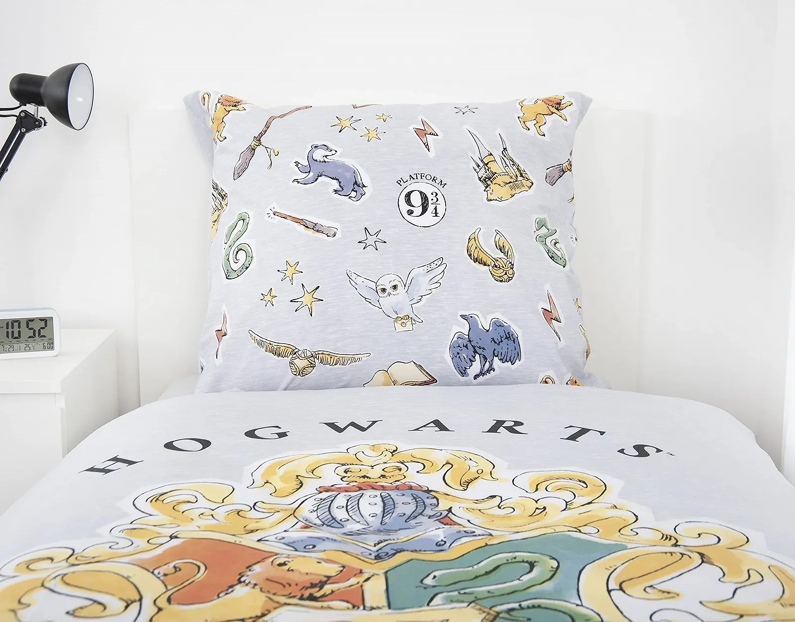 Комплект детского постельного белья Herding Harry Potter 135 x 200 см 100% хлопок/Renforcé Grey, фото №5