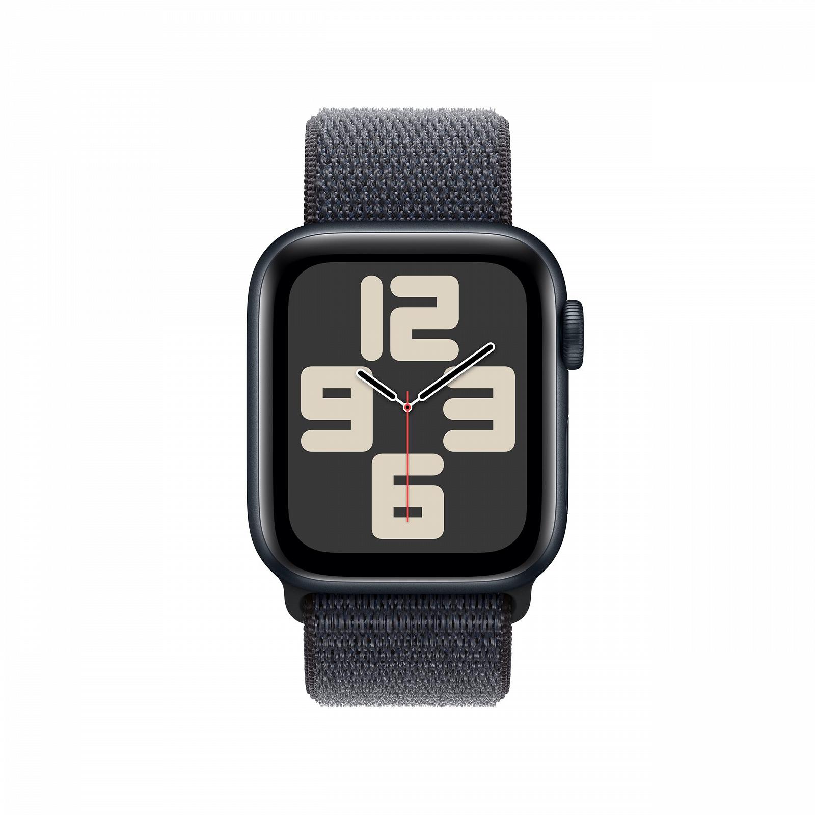 Смарт-часы Apple Watch SE (2nd Generation) GPS + Cellular 40мм Алюминиевый корпус Midnight, спортивный ремешок Ink (One Size), фото №2