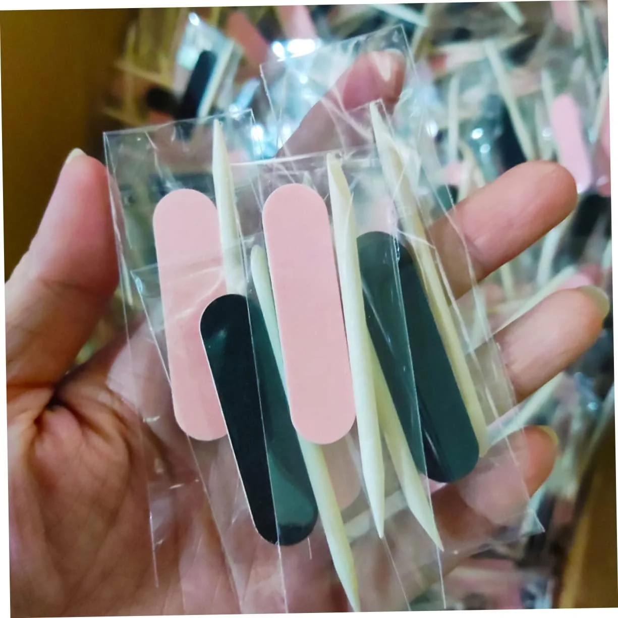 Пилка для ногтей VALICLUD Деревянные палочки 100 шт, фото №5 Пилка для ногтей VALICLUD Деревянные палочки 100 шт, фото №5