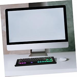 Подставка для клавиатуры Наклонная акриловая Эргономичная Нескользящая Совместимая Стабильная Современная для офиса и дома synthetic.ua - Фото 1