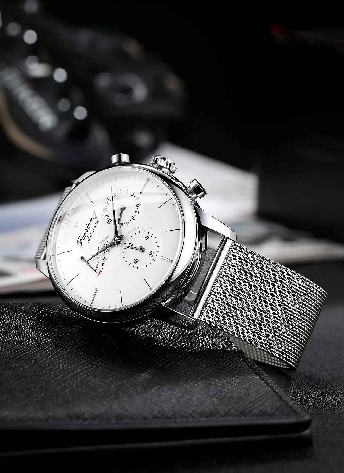 Мужские Автоматические Механические Аналоговые Часы Seagull Movement Автоматическая Индикация даты Индикатор запаса хода Ремешок из нержавеющей стали Деловой Годинник, фото №7 Мужские Автоматические Механические Аналоговые Часы Seagull Movement Автоматическая Индикация даты Индикатор запаса хода Ремешок из нержавеющей стали Деловой Годинник, фото №7