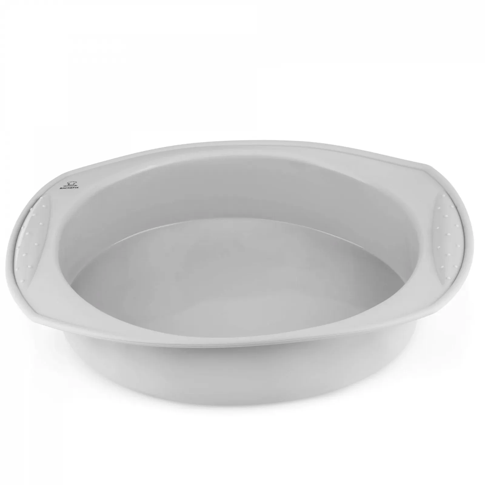 Форма для випікання Backefix силіконова кругла 22 см антипригарна без BPA сіра, фото №1