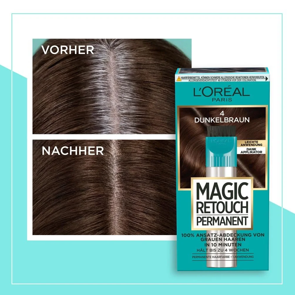 Фарба для волосся L'Oréal Paris Magic Retouch для чоловіків, коричневий/середньо-коричневий, спрей-консилер для покриття відрослого коріння, 100% покриття сивини, до 4 тижнів, 75 мл та 150 мл, фото №3 Фарба для волосся L'Oréal Paris Magic Retouch для чоловіків, коричневий/середньо-коричневий, спрей-консилер для покриття відрослого коріння, 100% покриття сивини, до 4 тижнів, 75 мл та 150 мл, фото №3