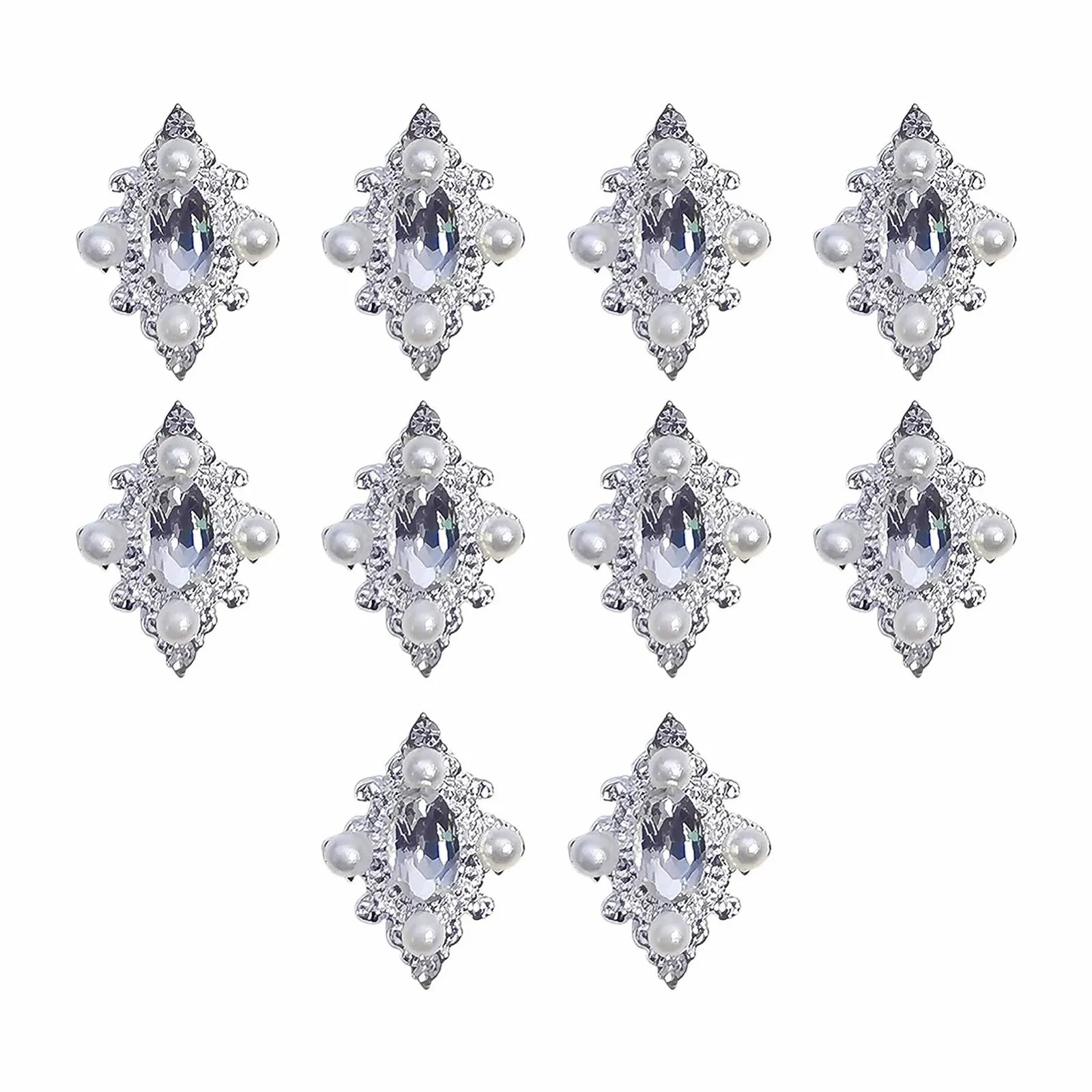 Стрази для нігтів 3D дизайн 10 шт/пак, колір: 6, фото №1