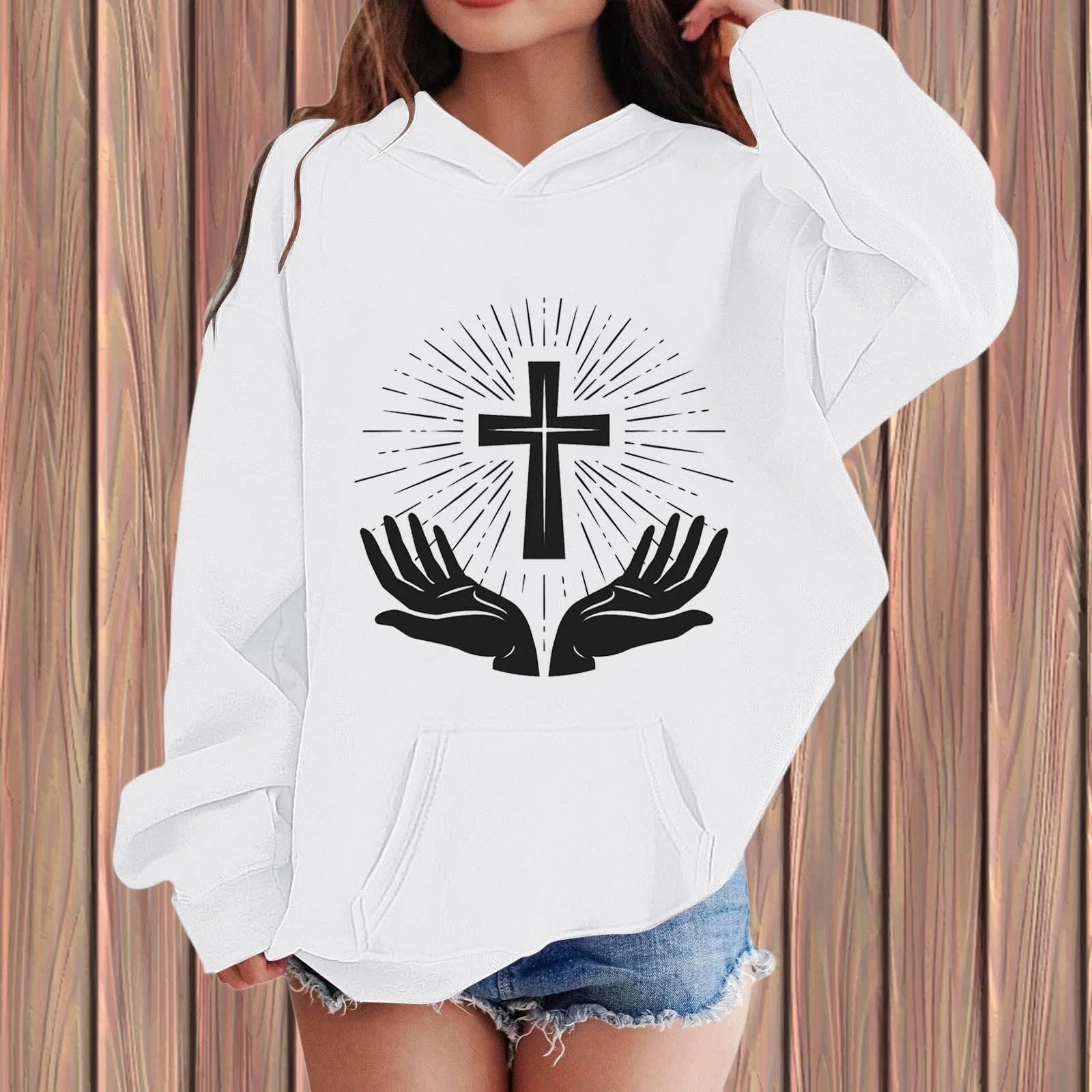 Толстовка для дівчат з довгими рукавами, фото №3