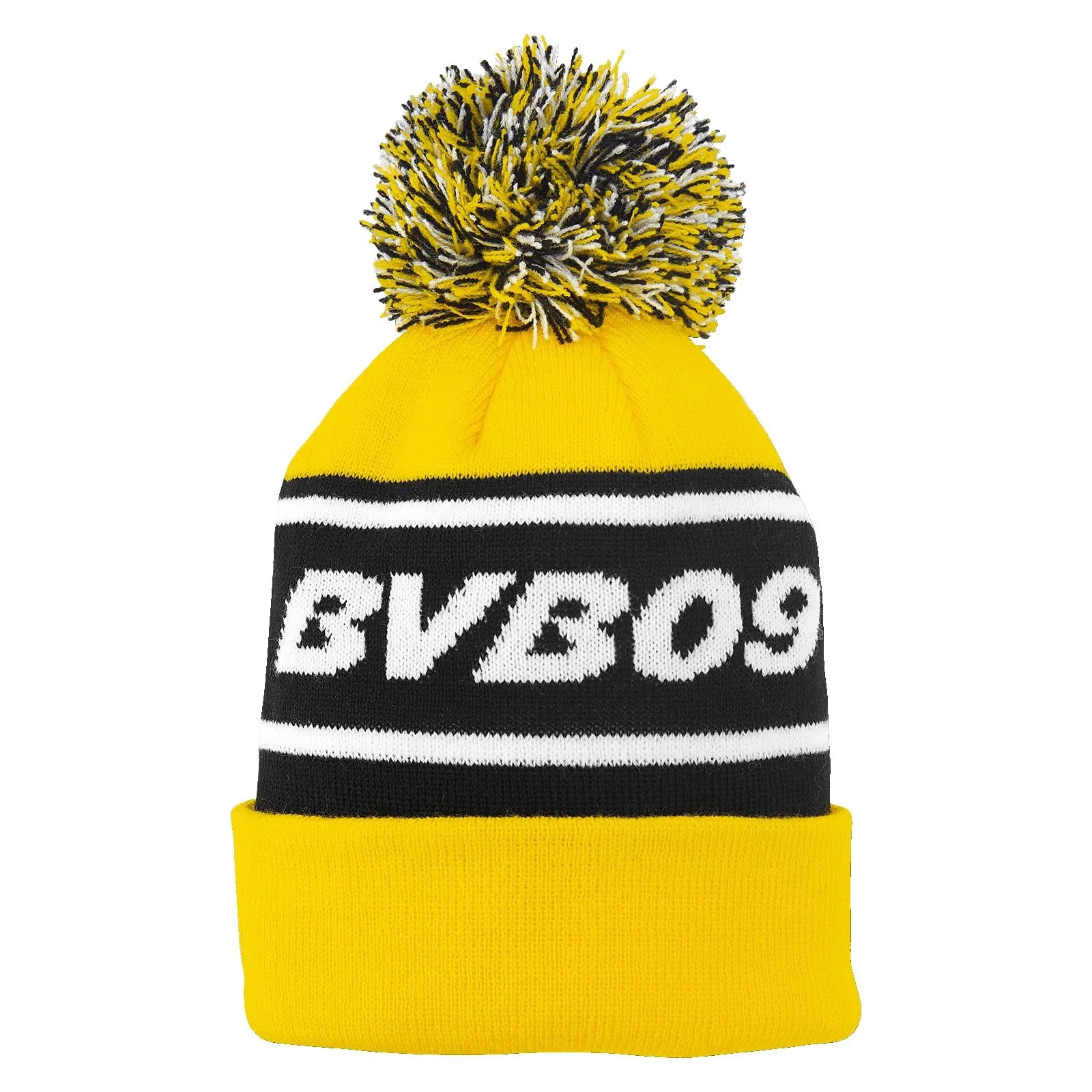 Дитяча шапка з помпоном Borussia Dortmund BVB, жовто-чорна, Cross Bar, фото №1 Дитяча шапка з помпоном Borussia Dortmund BVB, жовто-чорна, Cross Bar, фото №1