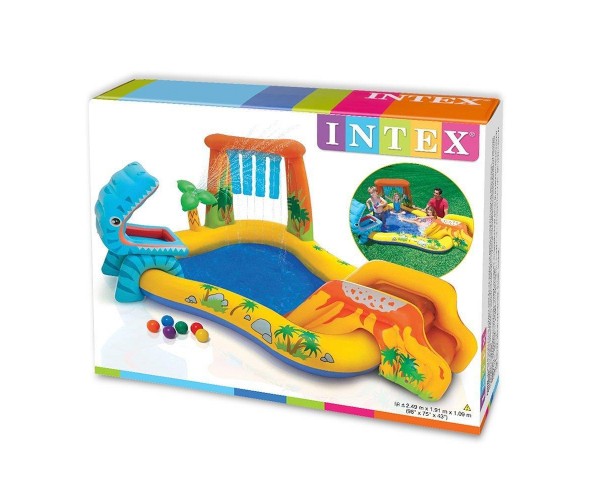 Надувной игровой центр Intex Dinosaur Play Cente 57444 216 л, фото №5