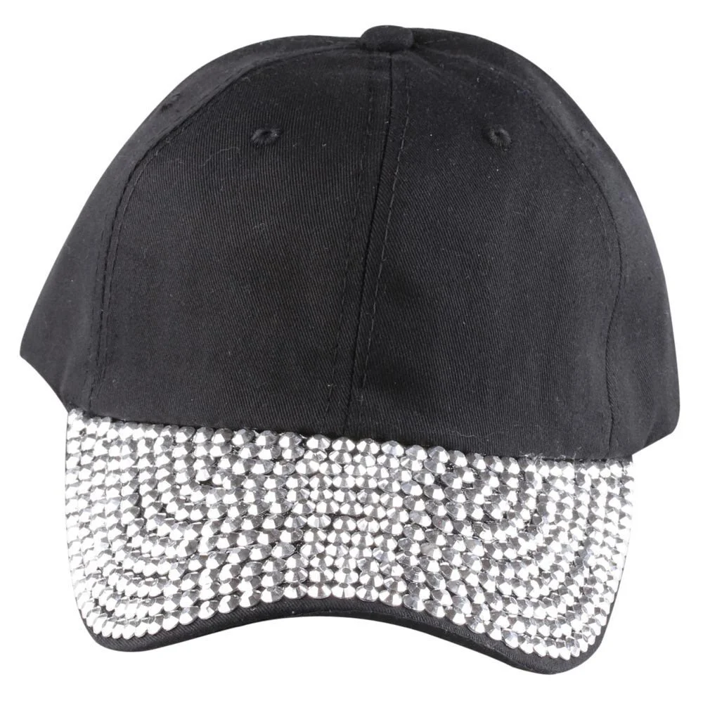 Бейсболка Snapback 5 Panel со стразами регулируемая унисекс, фото №1