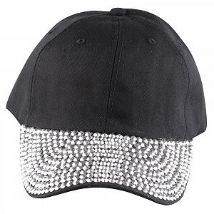 Бейсболка Snapback 5 Panel со стразами регулируемая унисекс - Фото 1