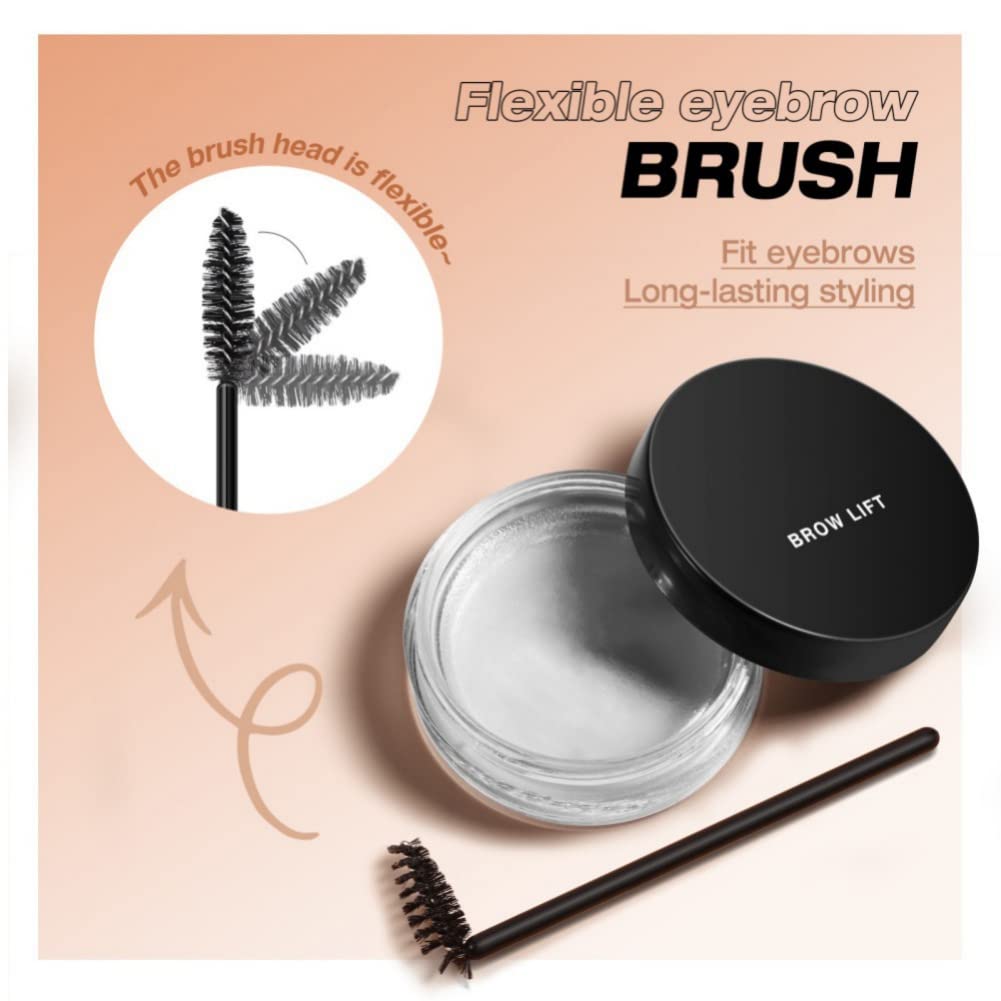 Мыло для бровей Ofanyia Eyebrow Soap Набор восков для бровей Ламинирование Прозрачный Гель с кисточкой Водостойкий Долговременный 3D Стайлинг (Прозрачный), фото №4