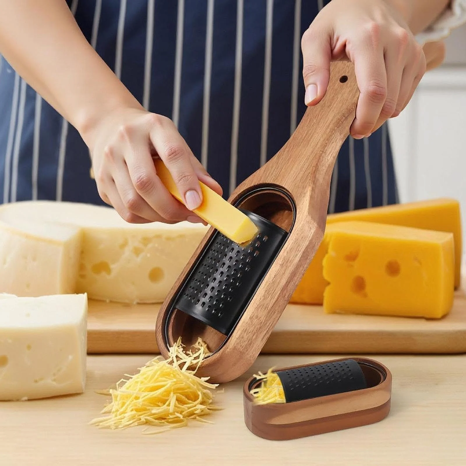 Универсальная терка MERIGLARE для сиропа и овощей в контейнере с ручкой., фото №2