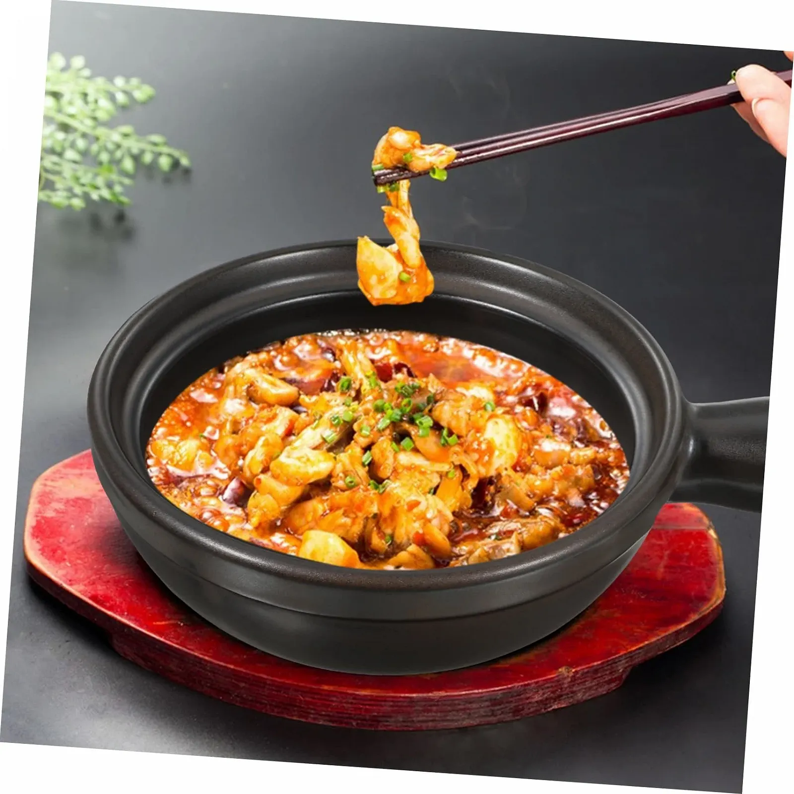 Ківш з кришкою керамічний для індукційних плит багатофункціональний, фото №8