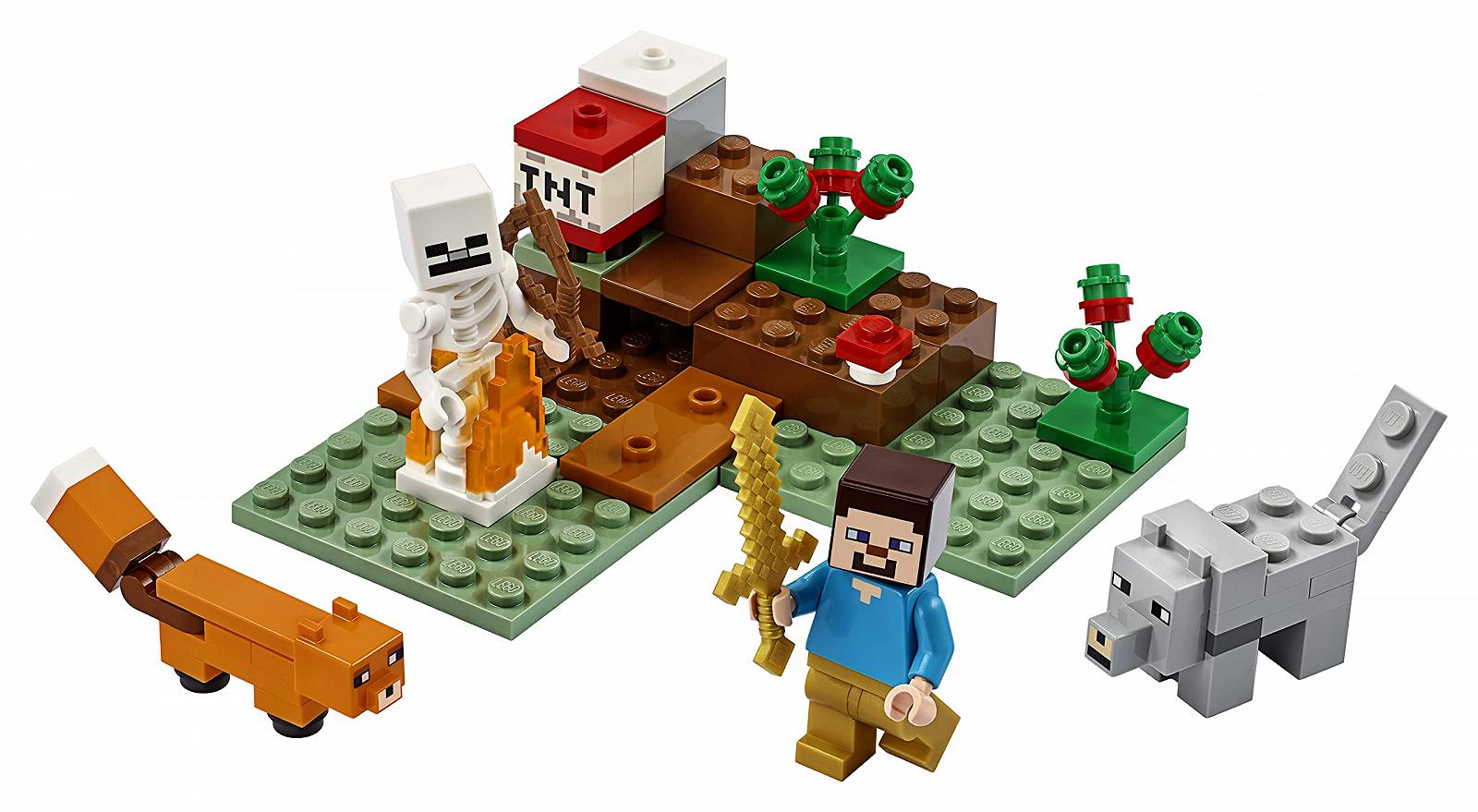 Конструктор Lego Minecraft Taiga Adventure с фигурками Стива, Волка и Лисицы для детей от 7 лет, фото №5