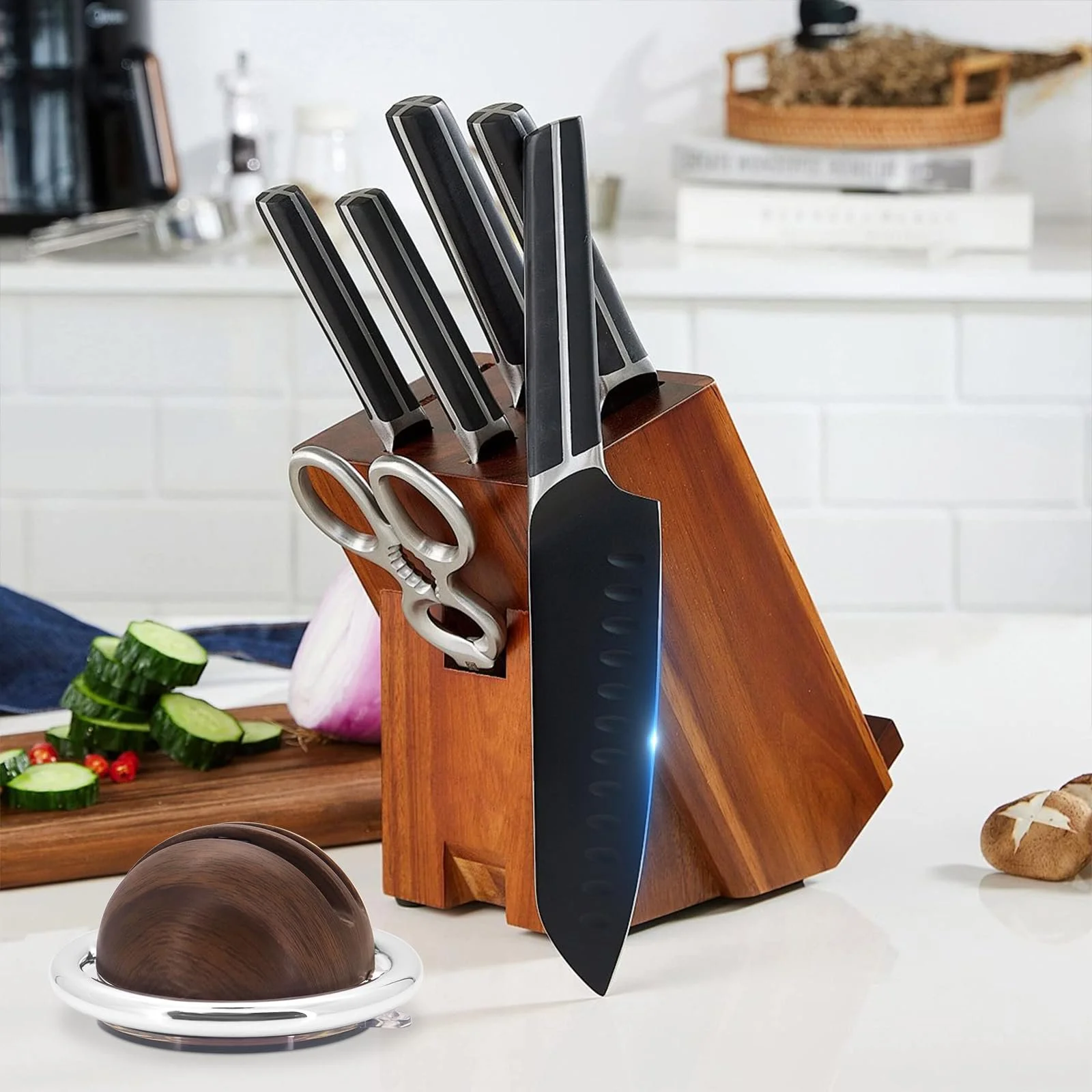 Точило для ножів Planet Knife Sharpener подвійна на присосці, фото №4 Точило для ножів Planet Knife Sharpener подвійна на присосці, фото №4