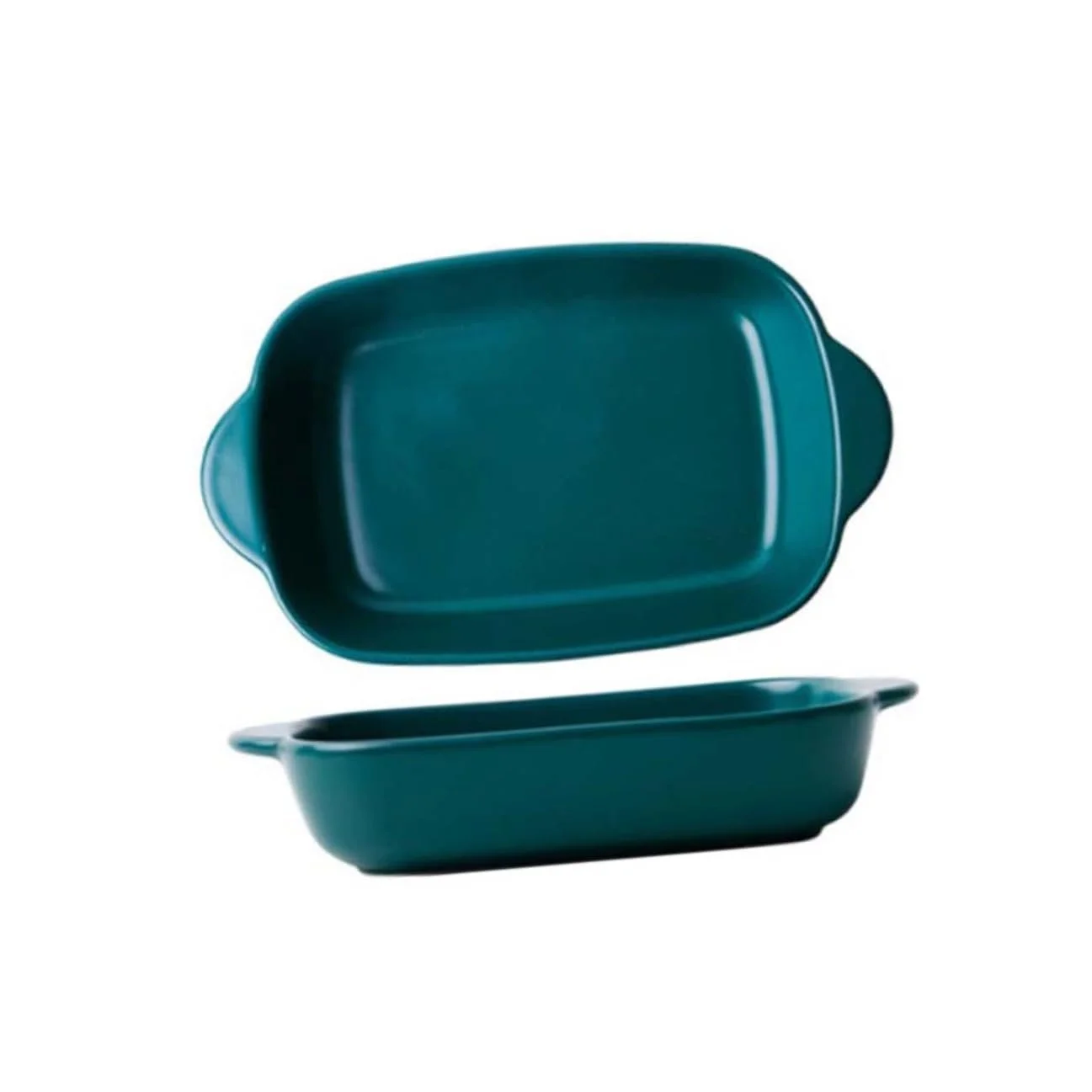 Форма для запікання Toyvian керамічна з ручкою термостійка зелена, фото №8