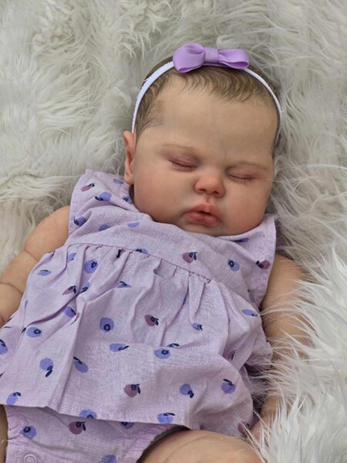 Кукла Zero pam Reborn Baby Girl 60 см Реалистичная мягкая кукла с намалёванным лицом, фото №1