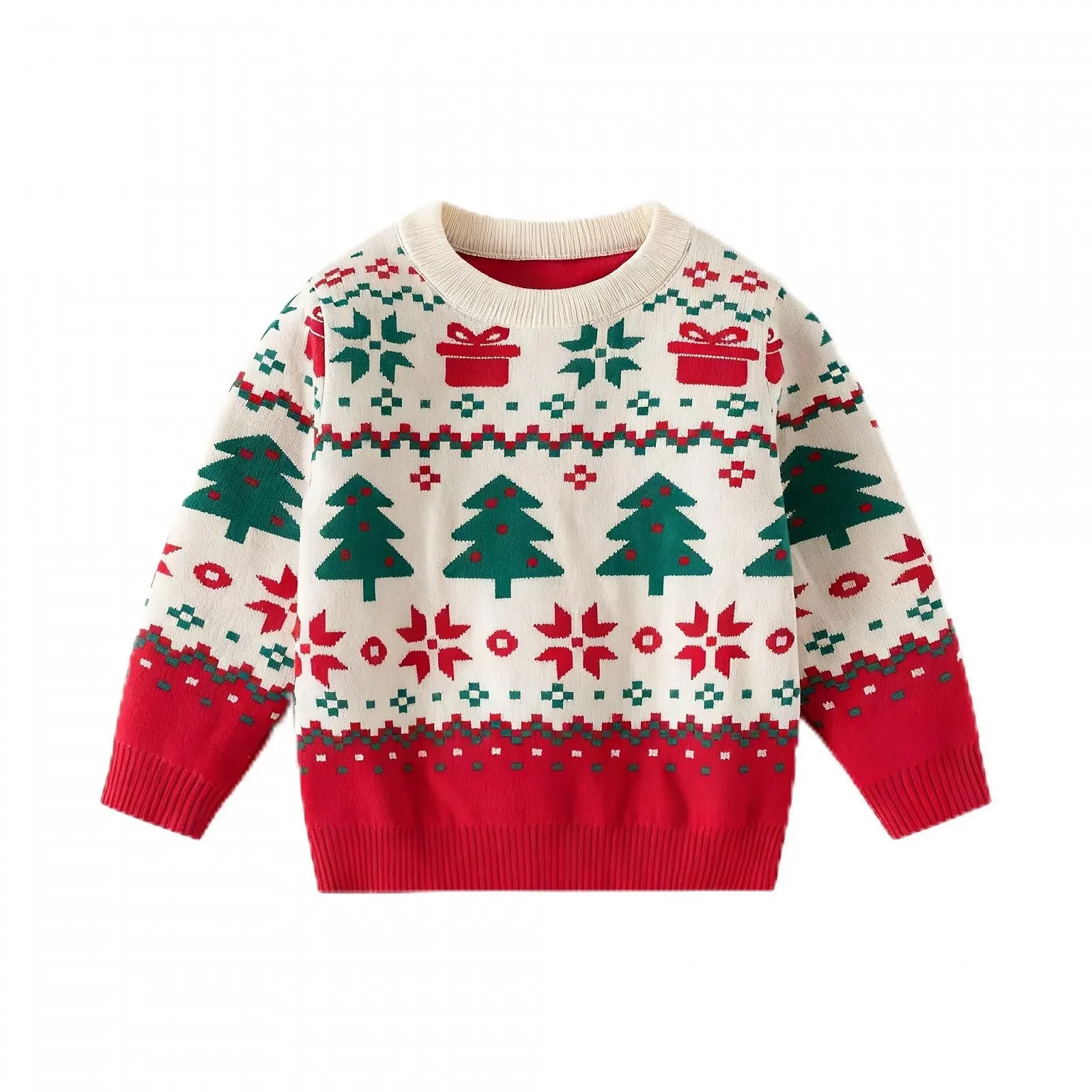 Джемпер Pilipulu Детский Хлопковый Рождественский для Мальчиков и Девочек Малышей 92, 98, 104, 110, 116 EU/UK 24м, 2–3 года, 4 года, 5 лет, 6 лет, фото №1